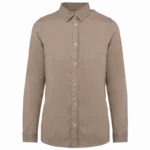 PS_NS503_WASHEDLINEN - Hidalgo Ecologisch verwassen damesoverhemd, washed linen — productfoto 8