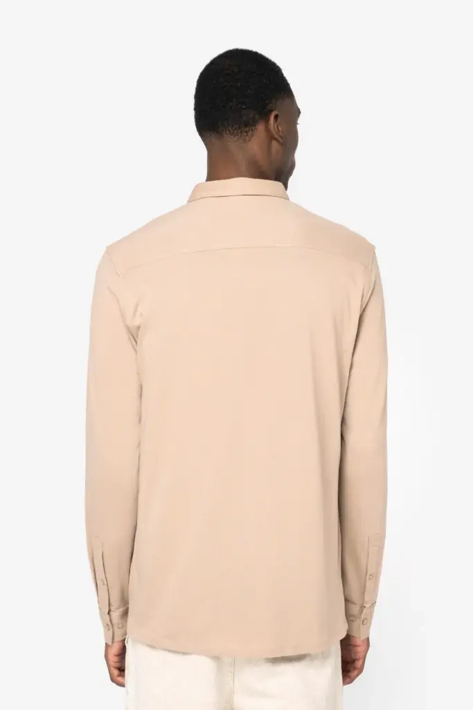 Ecologisch herenoverhemd van jersey — productfoto 3
