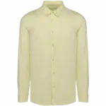 Ecologisch herenoverhemd van jersey, lemon citrus — productfoto 7