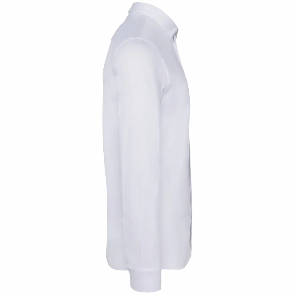 Ecologisch herenoverhemd van jersey, white — productfoto 12