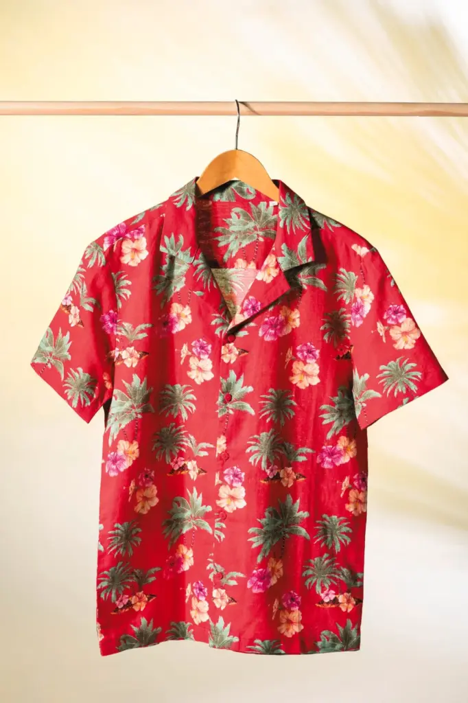 Herenoverhemd met Hawaïaanse print — productfoto 4