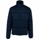 Gerecycled heren donsjack, navy blue — productfoto 6