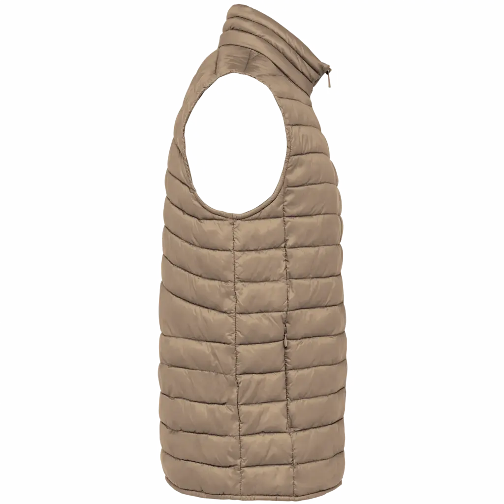 PS_NS6005-S_DRIFTWOOD - Hidalgo Ecologische lichte bodywarmer voor heren, driftwood — productfoto 6