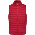 Ecologische lichte bodywarmer voor heren, hibiscus red — productfoto 8