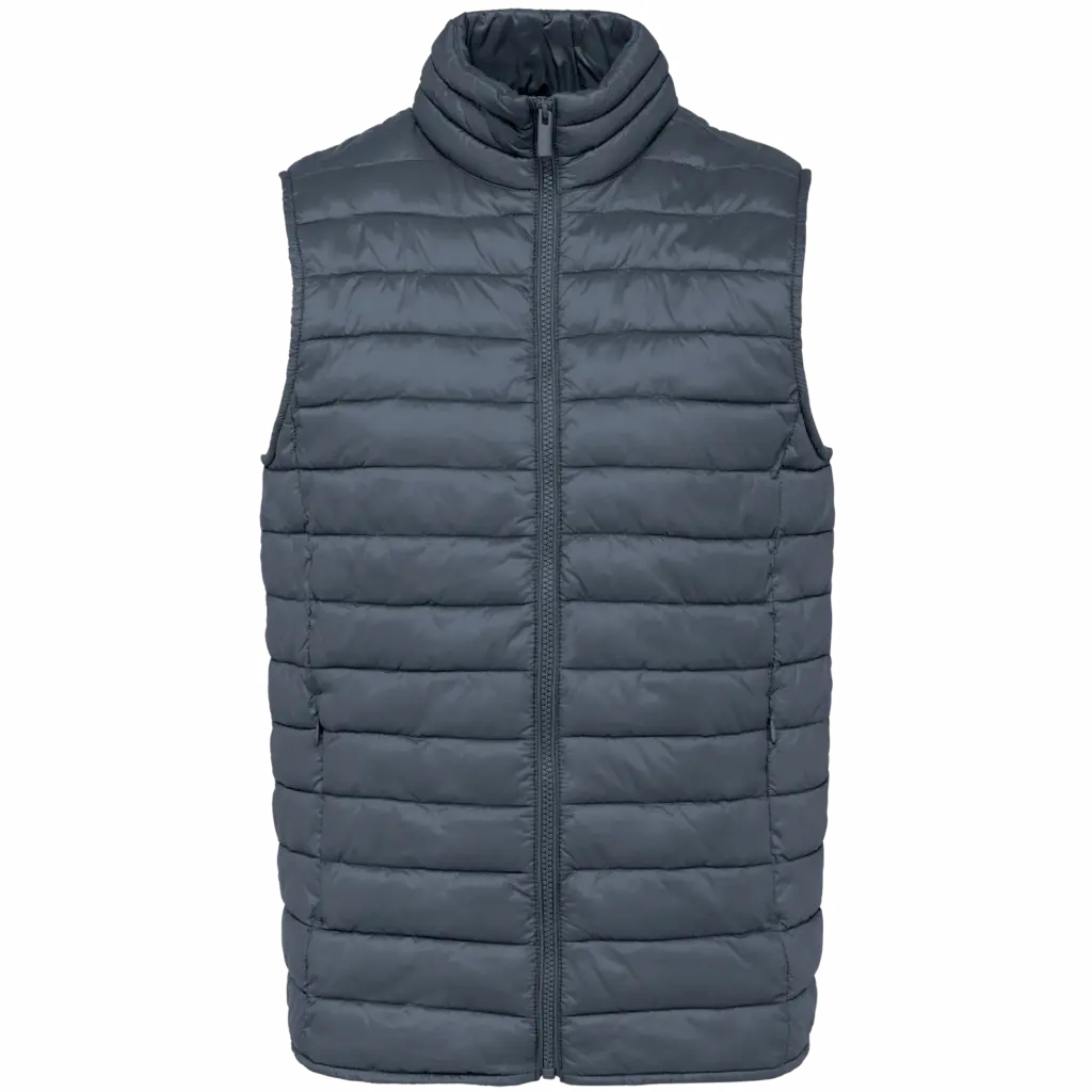 Ecologische lichte bodywarmer voor heren, mineral grey — productfoto 9