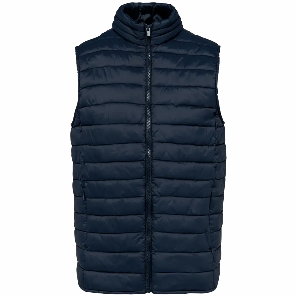 Ecologische lichte bodywarmer voor heren, navy blue — productfoto 10