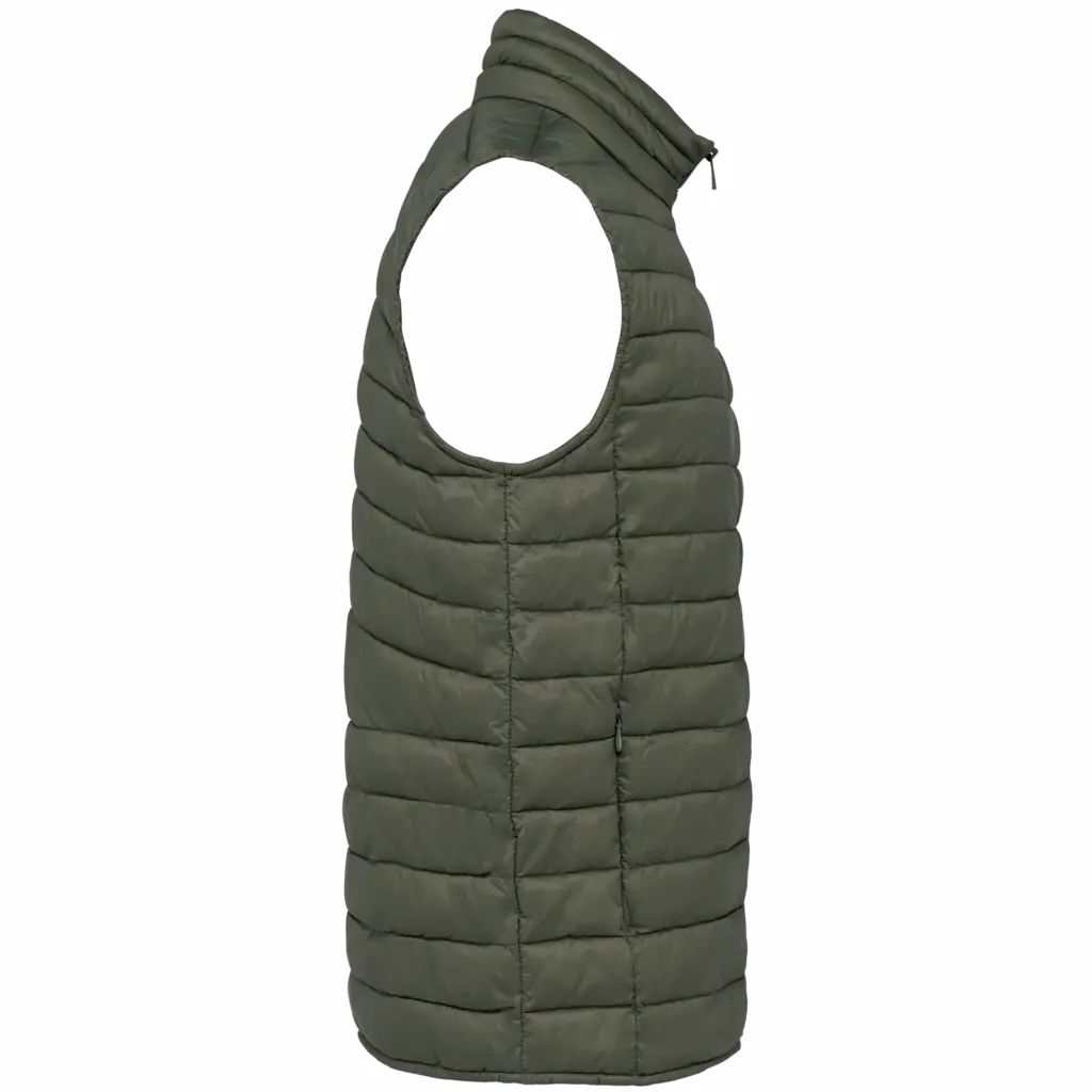 PS_NS6005-S-2_ORGANICKHAKI - Hidalgo Ecologische lichte bodywarmer voor heren, organic khaki — productfoto 10