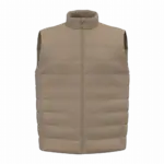 NS6007 - Duurzame gewatteerde herenbodywarmer, driftwood — productfoto 2