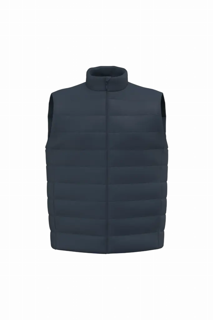 NS6007 - Duurzame gewatteerde herenbodywarmer, navy blue — productfoto 5