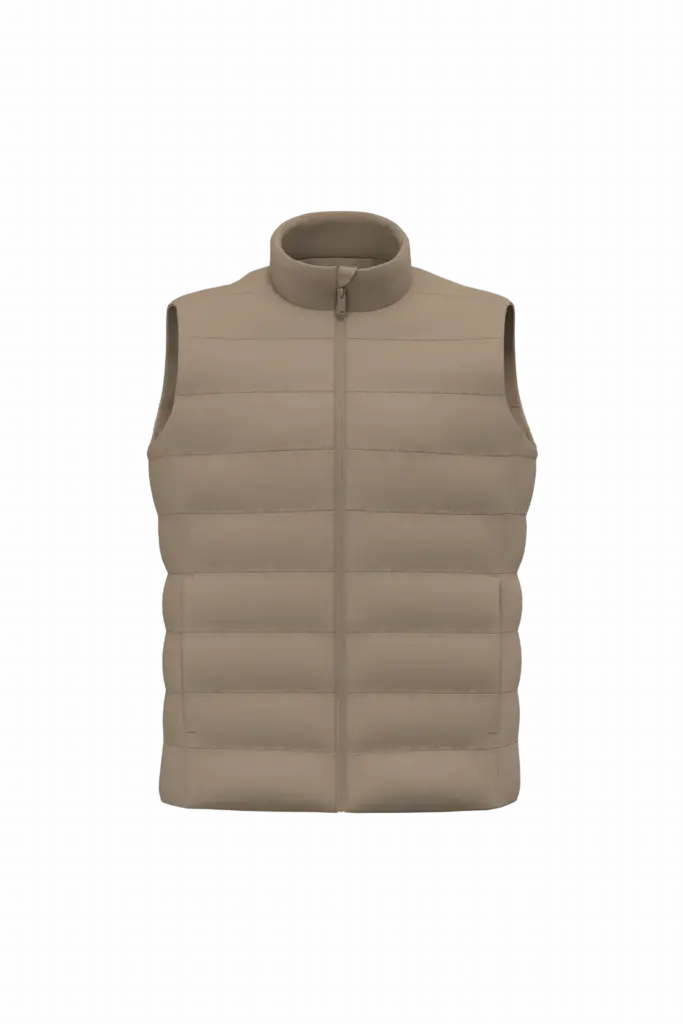 NS6008 - Duurzame gewatteerde damesbodywarmer, driftwood — productfoto 2