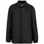 Ecologische uniseks windbreaker, black — productfoto 6