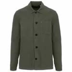 Ecologisch ribfluweel herenjasje, washed organic khaki — productfoto 9