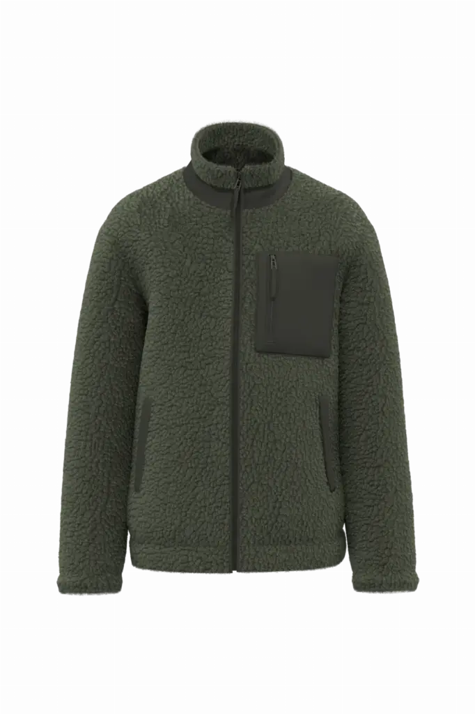 Sherpa Jacke NS604 bedrucken recycelt Unisex XXS-3XL — Produktfoto 7