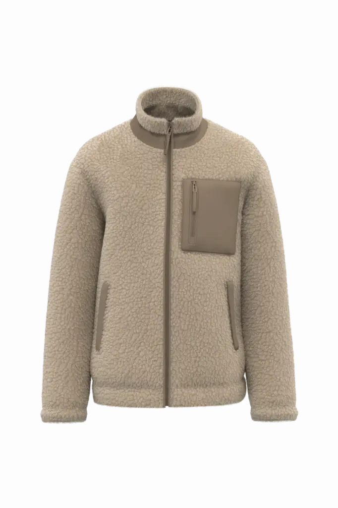 Sherpa Jacke NS604 bedrucken recycelt Unisex XXS-3XL — Produktfoto 8