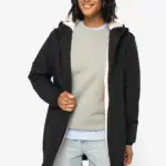 Ecologisch waterdicht uniseks jasje met sherpavoering — productfoto 4