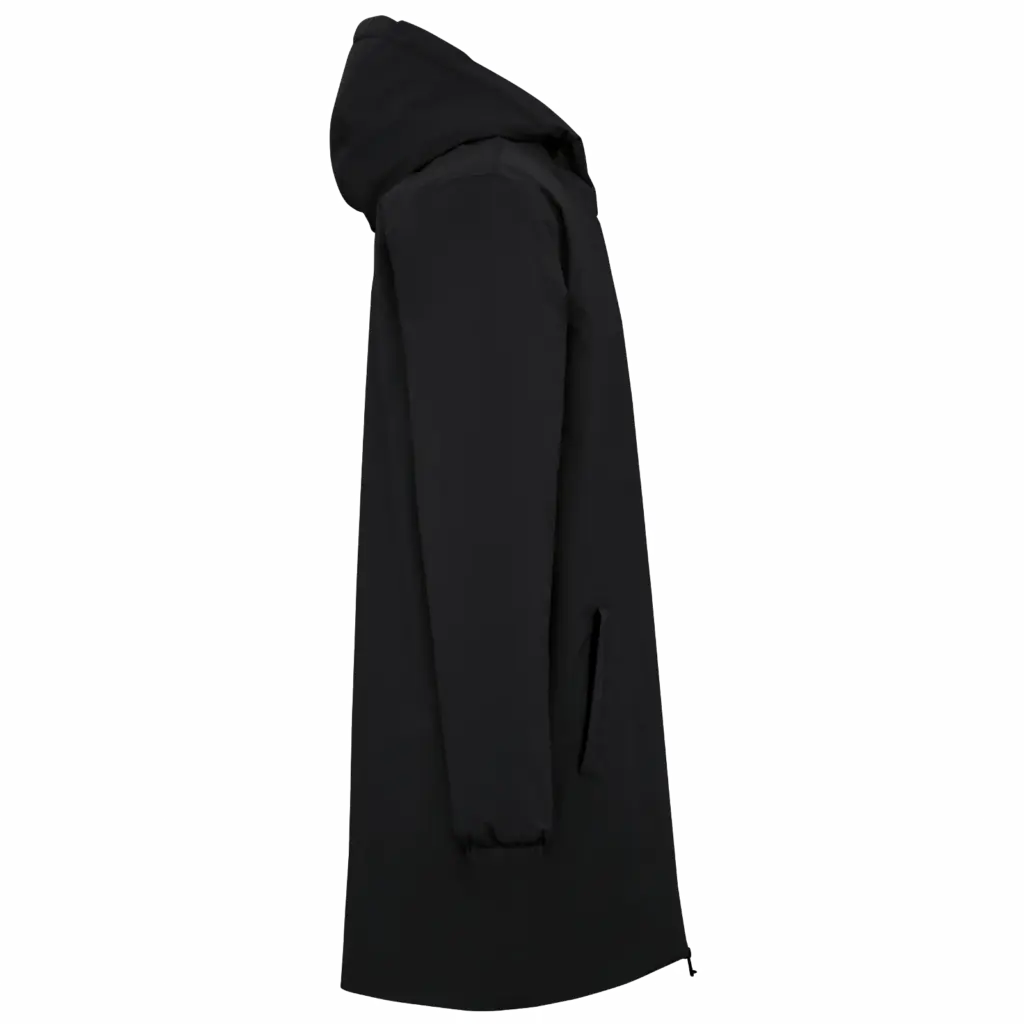 Ecologisch waterdicht uniseks jasje met sherpavoering, black — productfoto 5