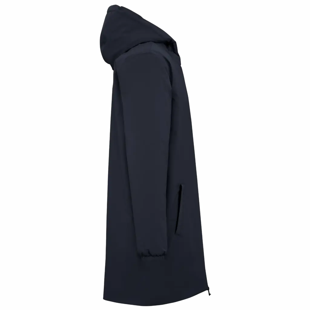 Ecologisch waterdicht uniseks jasje met sherpavoering, navy blue — productfoto 6