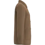 Verwassen ecologische uniseks workerjack, washed dark camel — productfoto 5