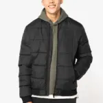 Ecologisch gewatteerd uniseks jack met teddykraag — productfoto 4