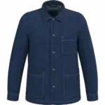 Ecologische uniseks jeansjas met afhangende schouders, denim — productfoto 6