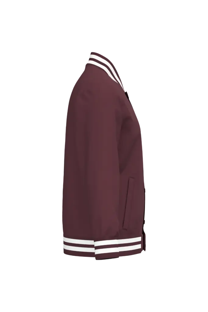 Ecologische uniseks gevoerde teddyjas, dark cherry — productfoto 6