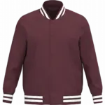 Ecologische uniseks gevoerde teddyjas, dark cherry — productfoto 7