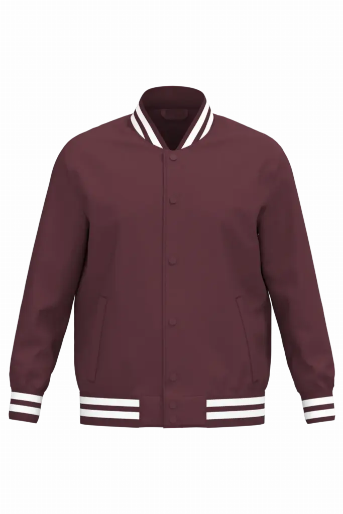 Ecologische uniseks gevoerde teddyjas, dark cherry — productfoto 7