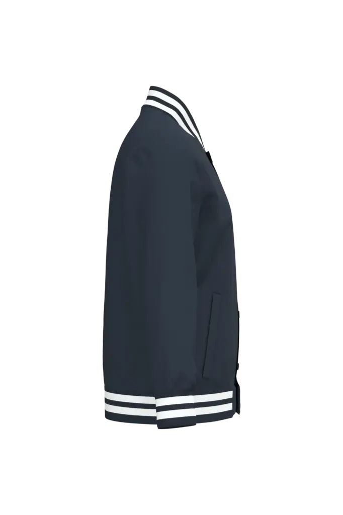 Ecologische uniseks gevoerde teddyjas, navy blue — productfoto 7