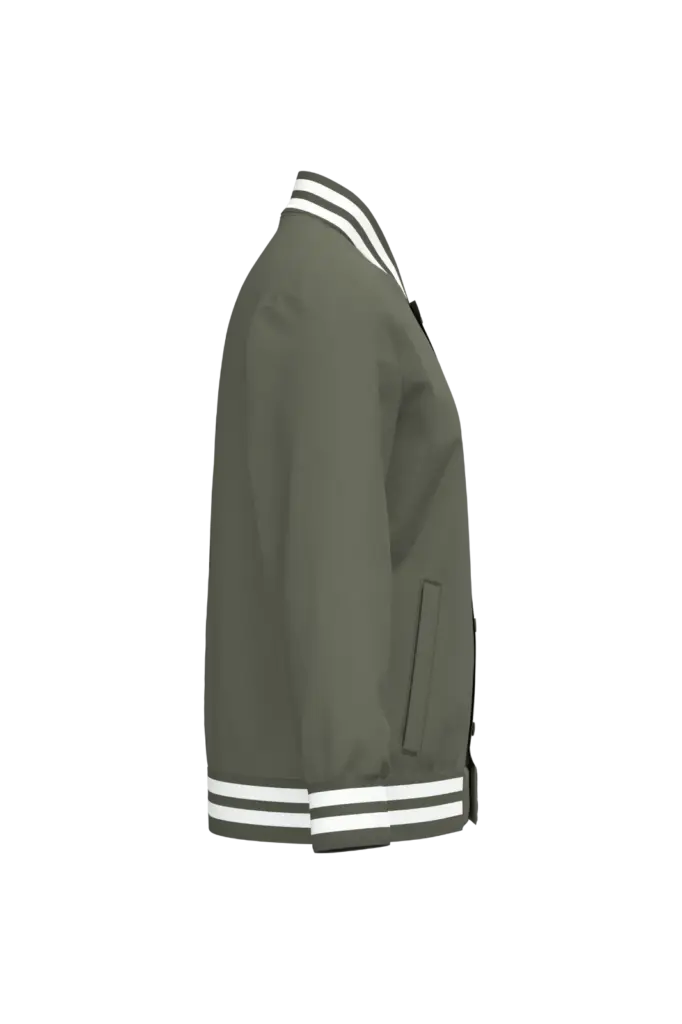 Ecologische uniseks gevoerde teddyjas, organic khaki — productfoto 8