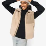 Ecologische uniseks bodywarmer van sherpa — productfoto 3