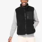 Ecologische uniseks bodywarmer van sherpa — productfoto 4