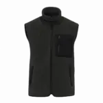 Ecologische uniseks bodywarmer van sherpa, black — productfoto 6
