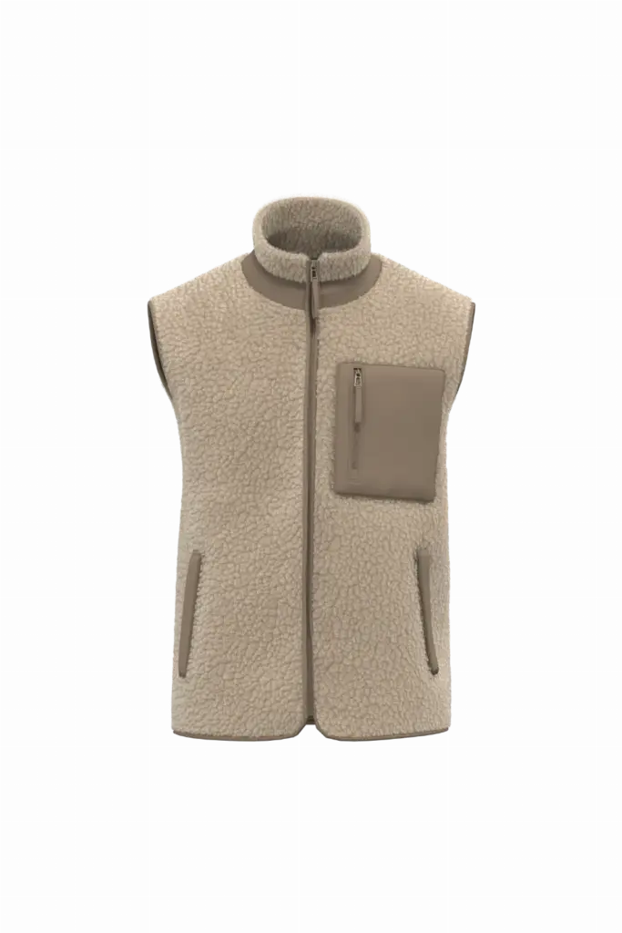Sherpa Bodywarmer NS624 bedrucken Unisex Recycling XXS-3XL — Produktfoto 8
