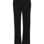 Ecologische wijde joggingbroek voor dames in French Terry, black — productfoto 4