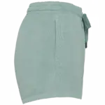Ecologisch damesshort French Terry, washed jade green — productfoto 3