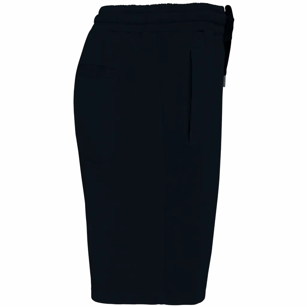 Ecologische herenshort French Terry, washed black — productfoto 3