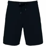 Ecologische herenshort French Terry, washed black — productfoto 4