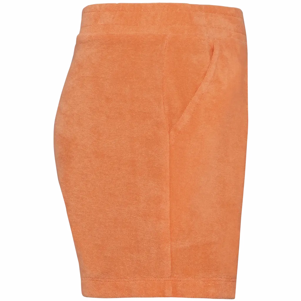 Ecologische badstof meisjesshort, apricot — productfoto 3
