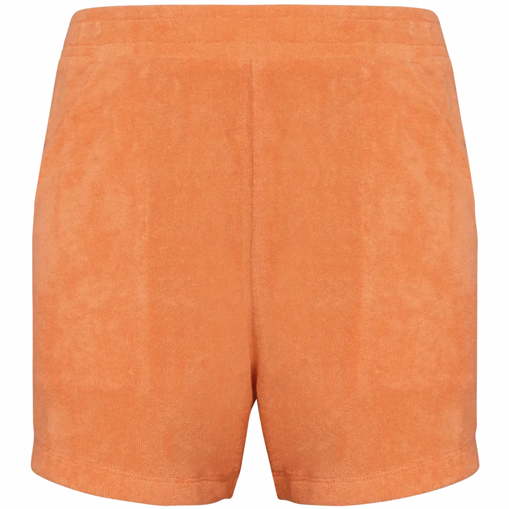 Ecologische badstof meisjesshort, apricot — productfoto 4