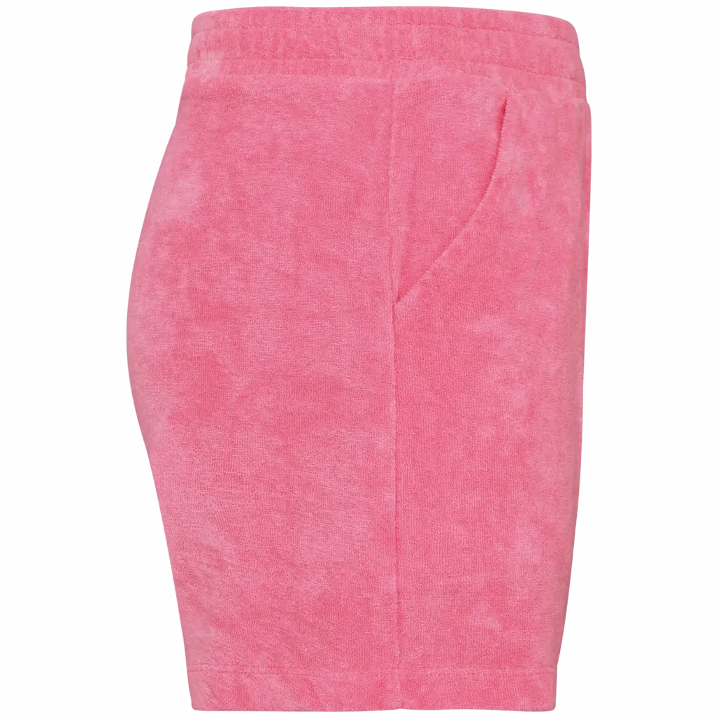 Ecologische badstof meisjesshort, candy rose — productfoto 4