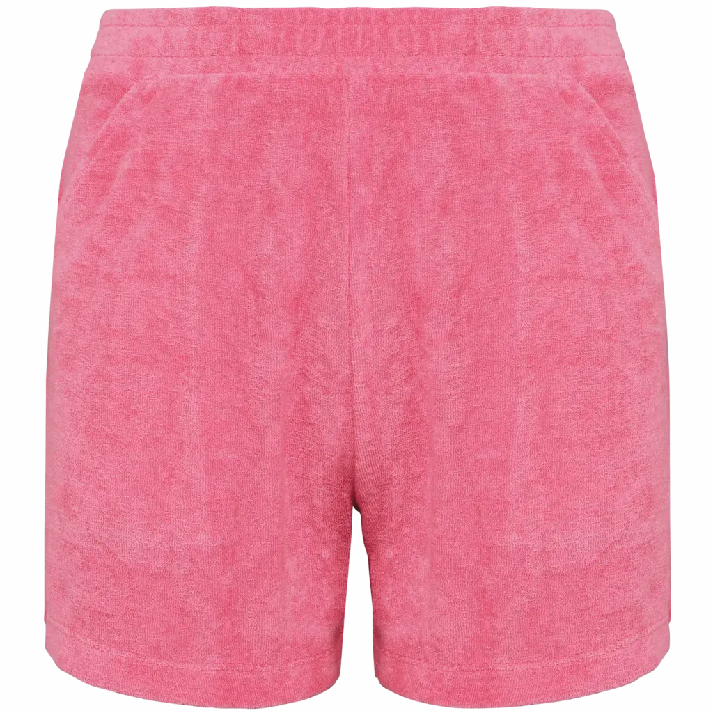 Ecologische badstof meisjesshort, candy rose — productfoto 5