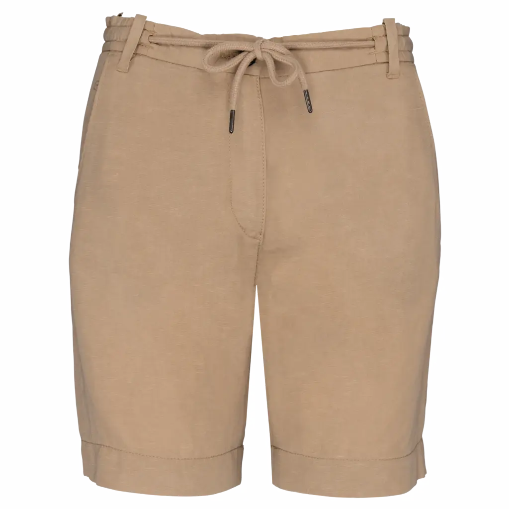 Custom NS721 Women TENCEL Bermuda Shorts Linen 34-48 FR — product photo 7