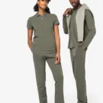 Duurzame uniseks wijde joggingbroek. — productfoto 2