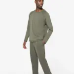 Duurzame uniseks wijde joggingbroek. — productfoto 4