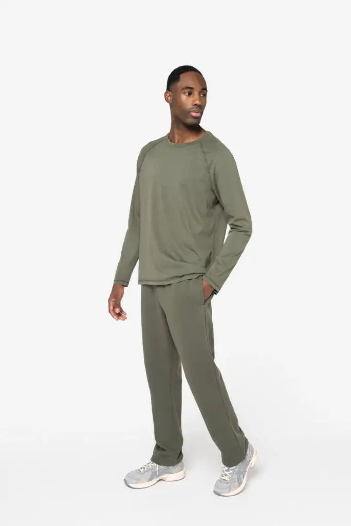 Duurzame uniseks wijde joggingbroek. — productfoto 4