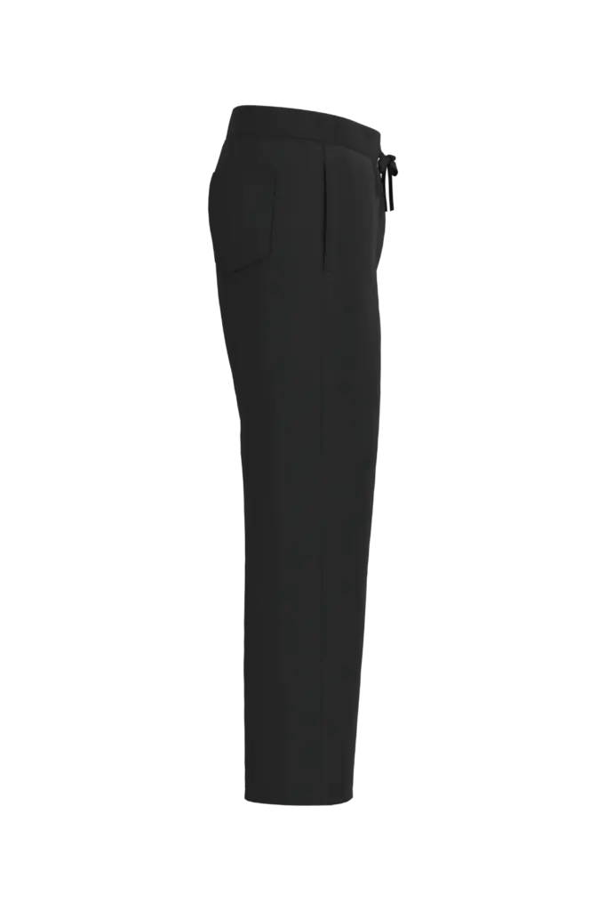 Duurzame uniseks wijde joggingbroek., black — productfoto 5