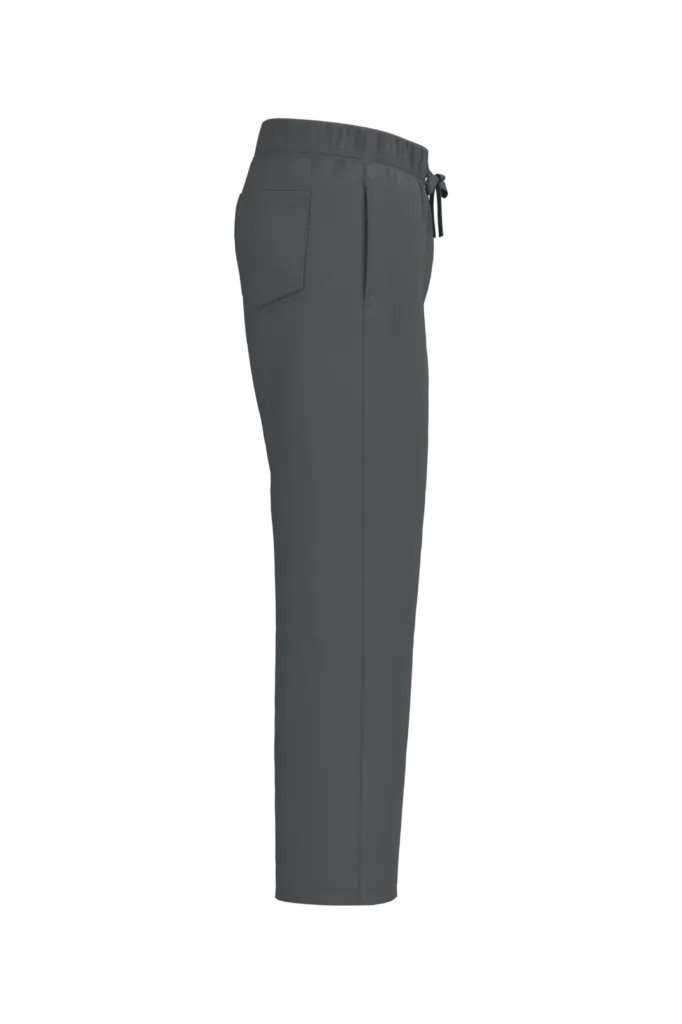 Duurzame uniseks wijde joggingbroek., iron grey — productfoto 6