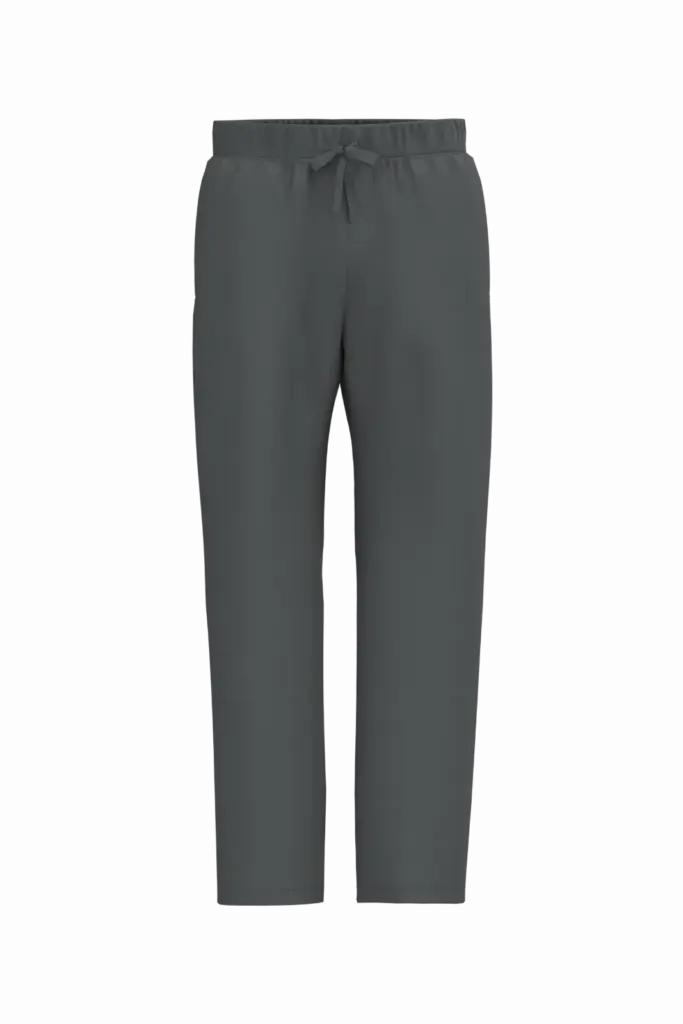 Duurzame uniseks wijde joggingbroek., iron grey — productfoto 7