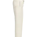 Duurzame uniseks wijde joggingbroek., ivory — productfoto 7