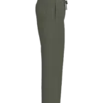 Duurzame uniseks wijde joggingbroek., organic khaki — productfoto 8